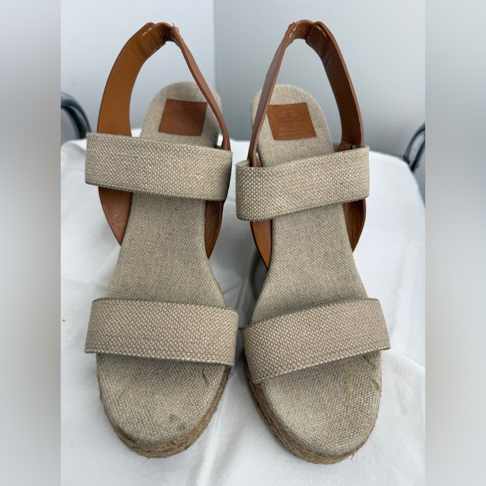 Tory Burch‎ Tan Espadrille Sandals
